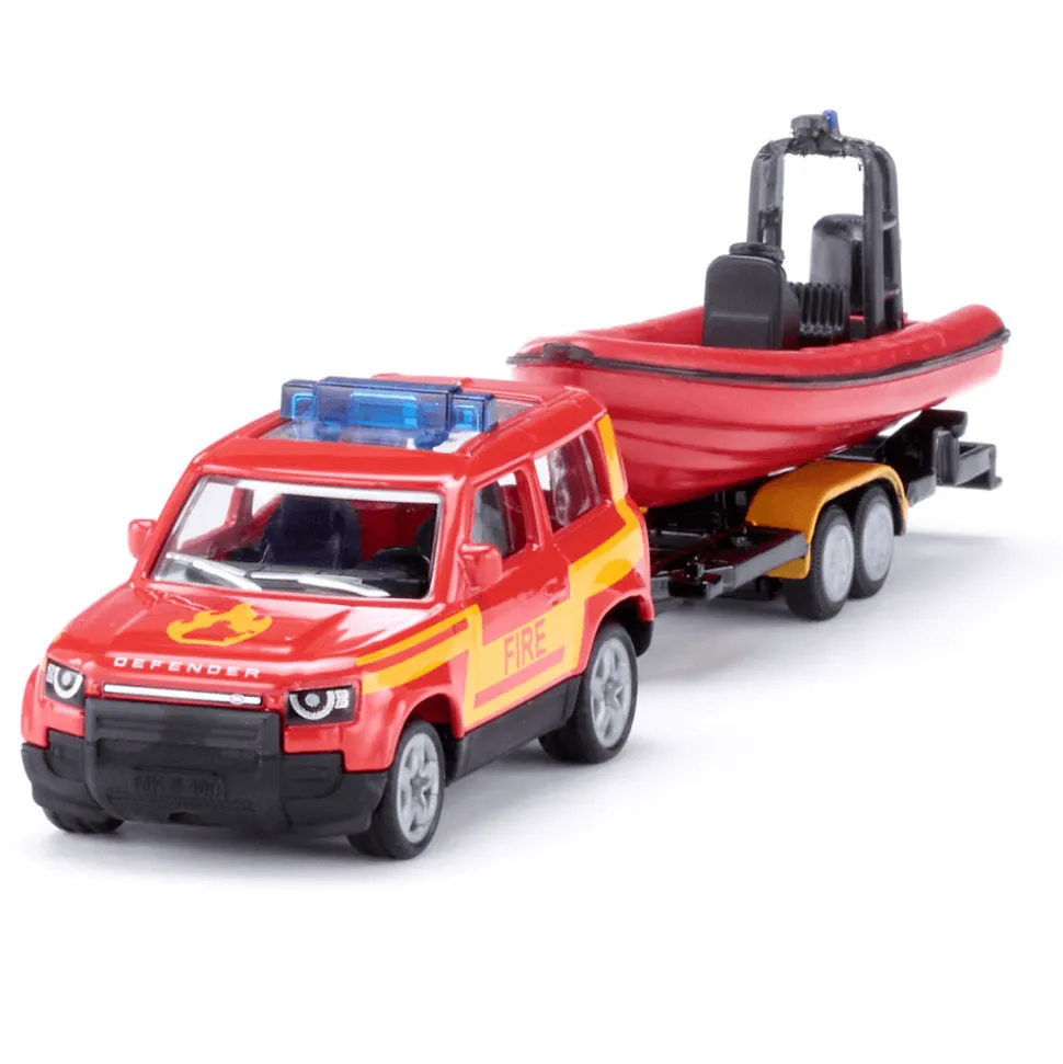 Siku - Land Rover Defender z łodzią