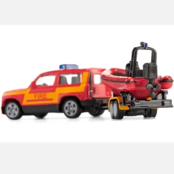 Siku - Land Rover Defender z łodzią