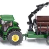 Siku Farmer - Traktor z przyczepą leśną