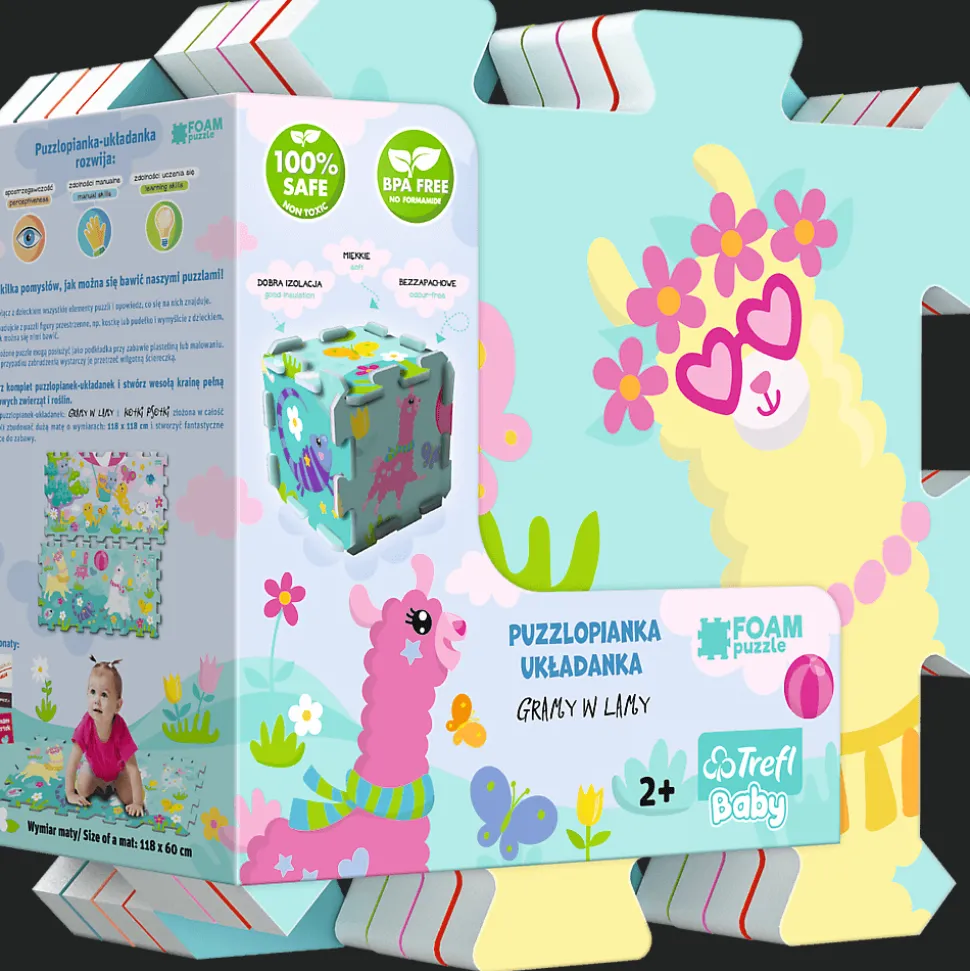 Układanka Puzzlopianka - Gramy w Lamy
