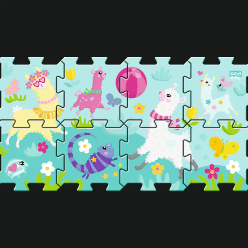 Układanka Puzzlopianka - Gramy w Lamy