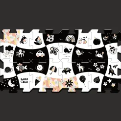 Układanka Puzzlopianka Bobaski i Miś kontrastowe