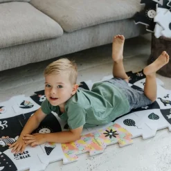 Układanka Puzzlopianka Bobaski i Miś kontrastowe