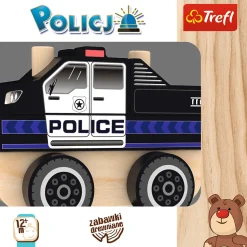 Zabawka drewniana - Policja