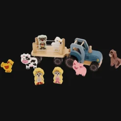 Zabawka drewniana Bobaski i Miś, Tractor