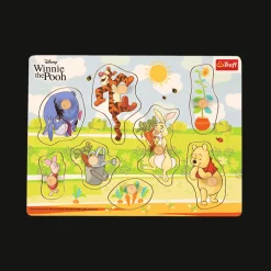 Zabawka drewniana Puzzle medium 8 el. Kubuś Puchatek