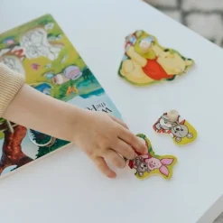 Zabawka drewniana Puzzle mini 5 el. Kubuś Puchatek