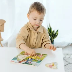 Zabawka drewniana Puzzle mini 5 el. Kubuś Puchatek