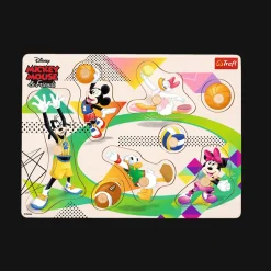 Zabawka drewniana Puzzle medium 8 el. Myszka Miki i Przyjaciele