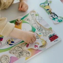 Zabawka drewniana Puzzle medium 8 el. Myszka Miki i Przyjaciele