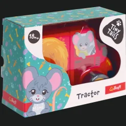 Zabawka drewniana Tractor Tiny Tails, Magnetic Vehicle