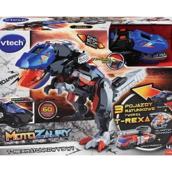 Zabawka interaktywna Vtech, Motozaury, T-Rex Ratunkowy 3 w 1