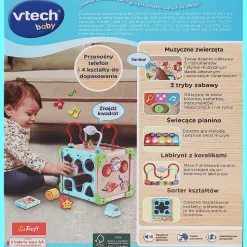 Zabawka interaktywna Vtech, Drewniana Kostka Edukacyjna