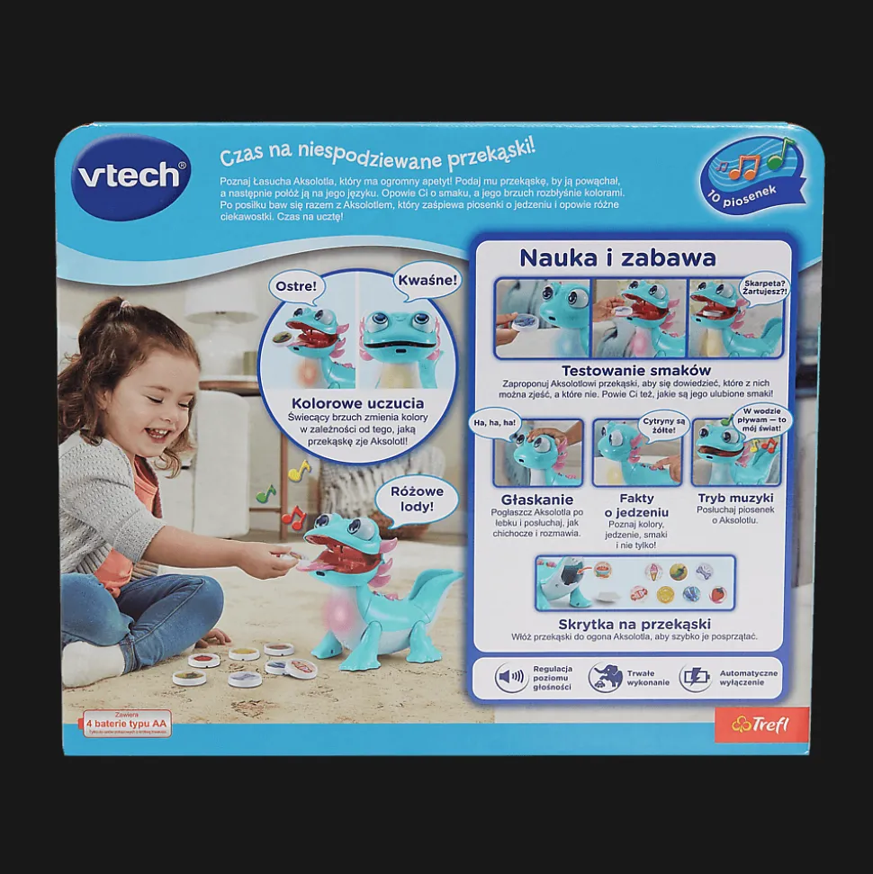 Zabawka interaktywna Vtech, Łasuch Aksolotl
