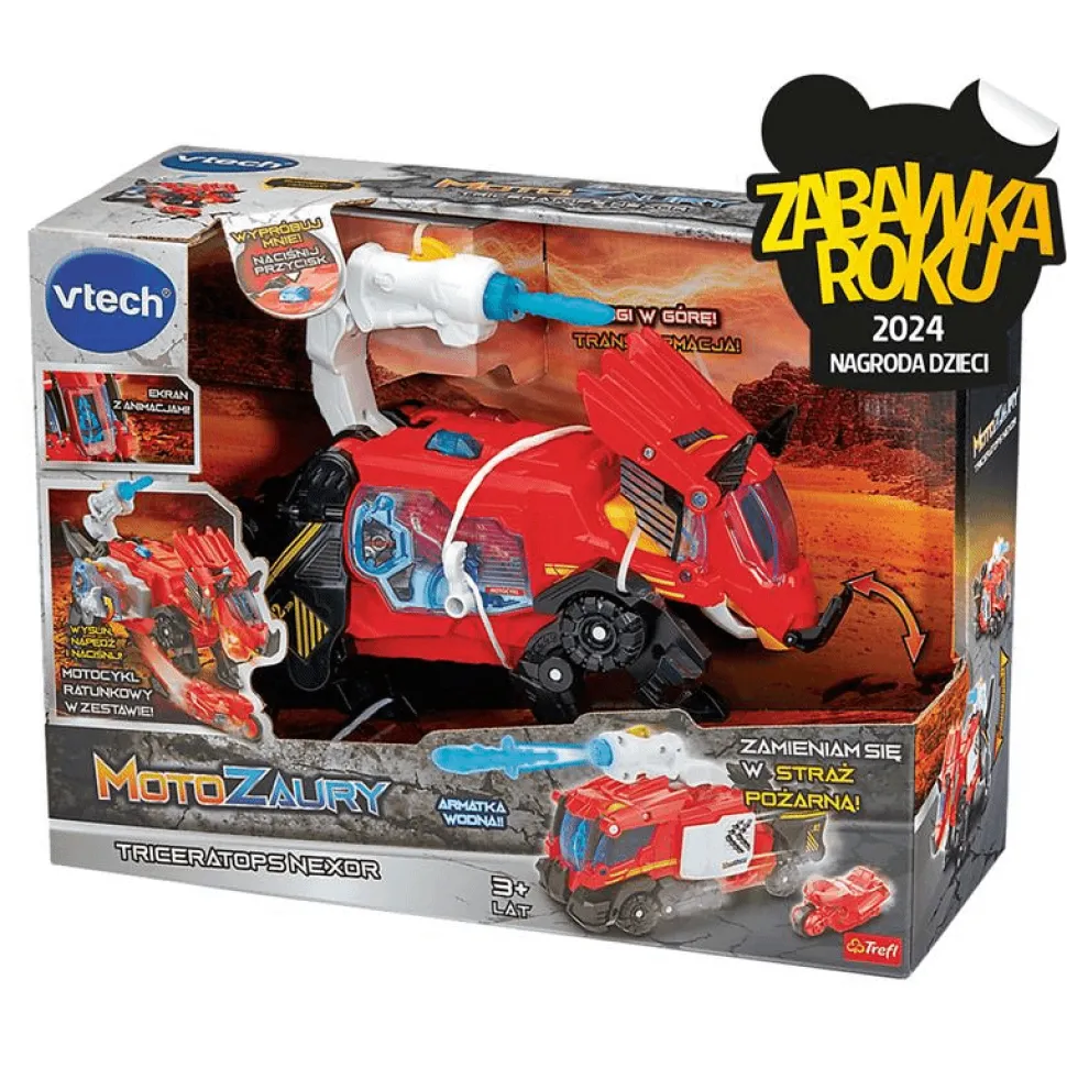 Zabawka interaktywna VTech Motozaury, Triceratops Nexor