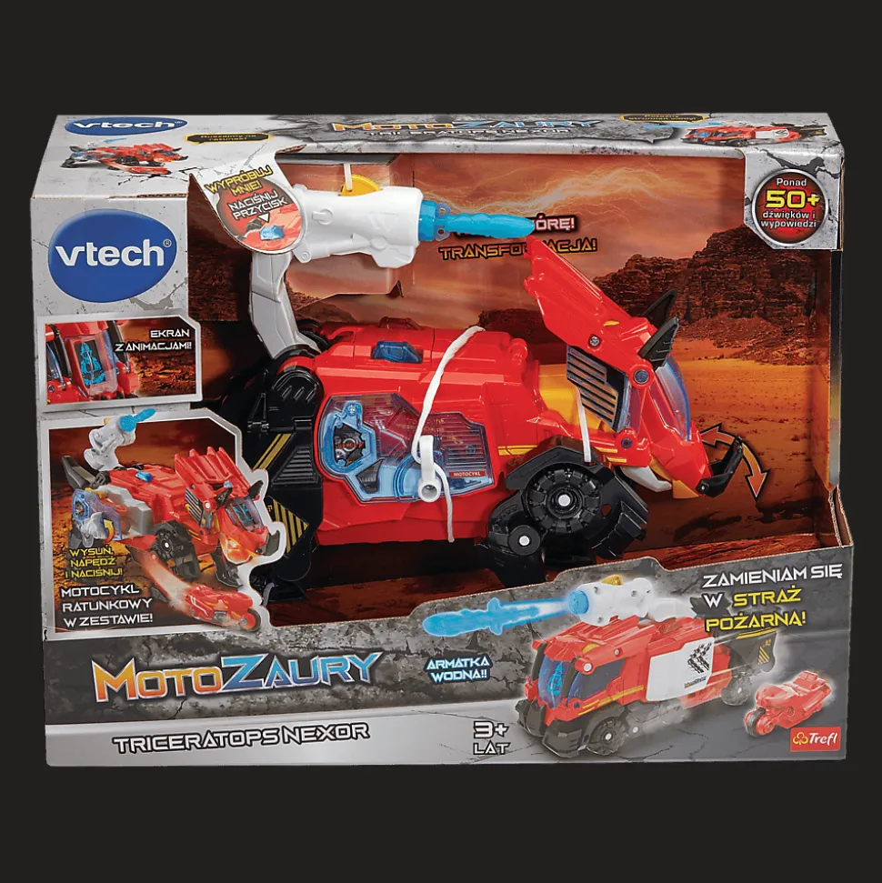 Zabawka interaktywna VTech Motozaury, Triceratops Nexor