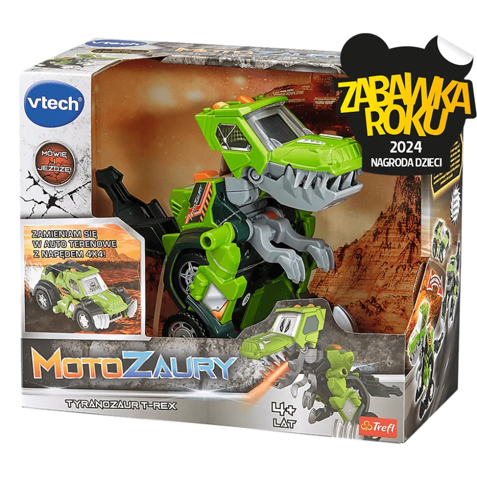 Zabawka interaktywna VTech Motozaury, Tyranozaur T-Rex
