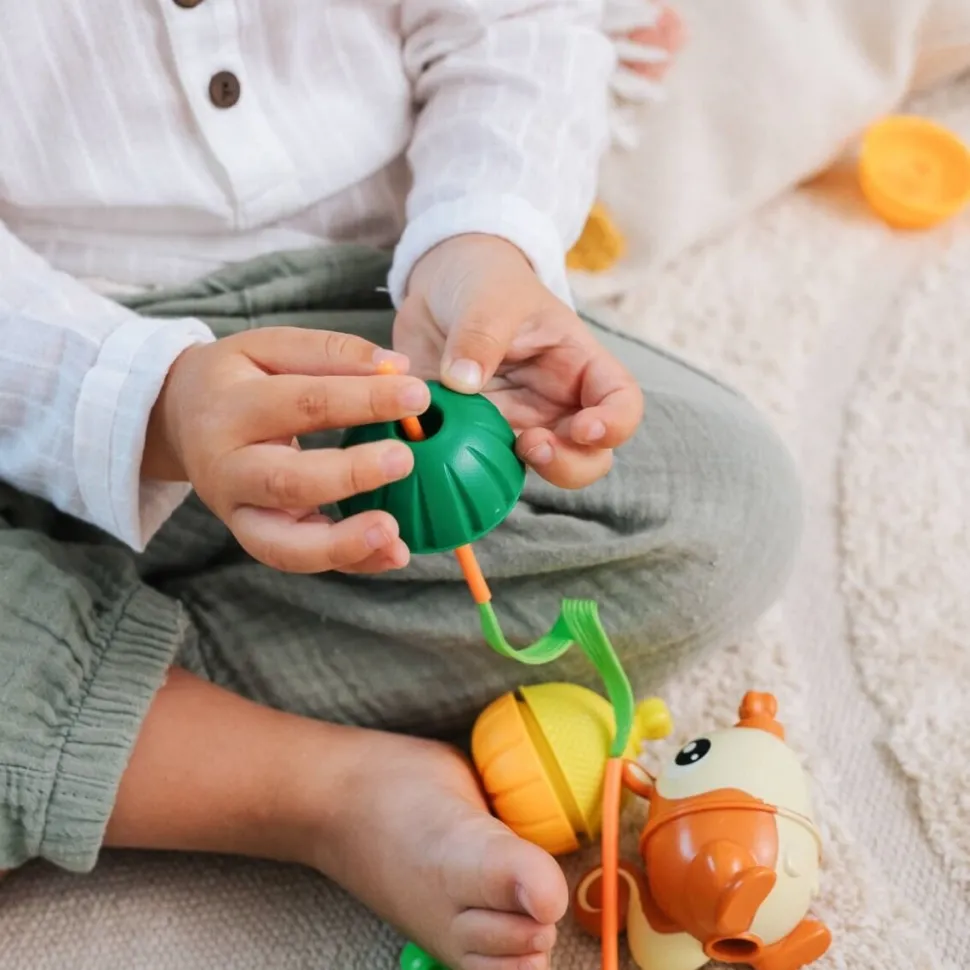 Zabawka Lalaboom, Zestaw kulko-klocków - zwierzątka leśne, 18 elementów