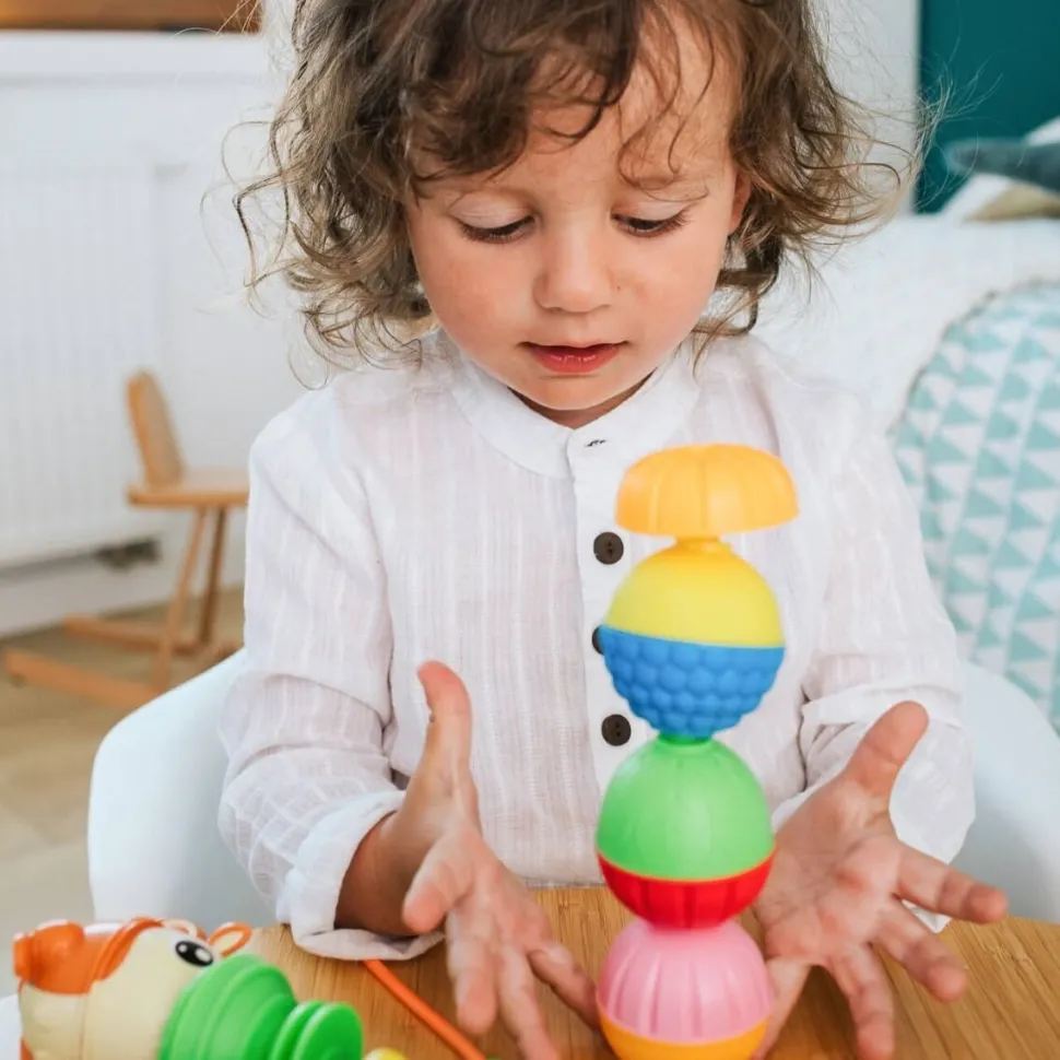 Zabawka Lalaboom, Zestaw kulko-klocków - zwierzątka leśne, 21 elementów