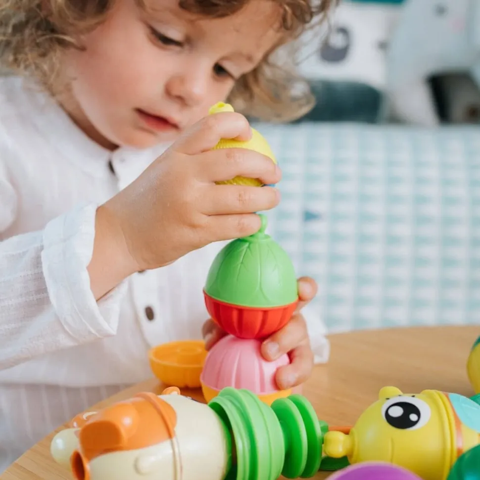 Zabawka Lalaboom, Zestaw kulko-klocków - zwierzątka leśne, 21 elementów