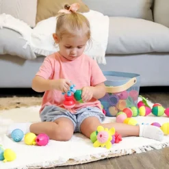 Zabawka Lalaboom, Zestaw kulko - klocków, 12 elementów