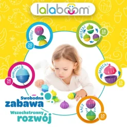 Zabawka Lalaboom, Zestaw kulko - klocków, 12 elementów