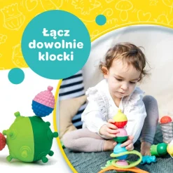 Zabawka Lalaboom, Zestaw kulko - klocków, 12 elementów