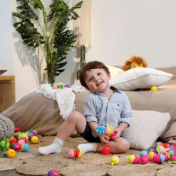 Zabawka Lalaboom, Zestaw kulko-klocków, 30 elementów