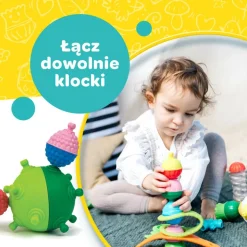 Zabawka Lalaboom, Zestaw kulko-klocków, 30 elementów