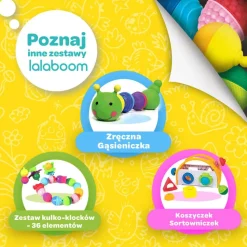 Zabawka Lalaboom, Zestaw kulko-klocków, 24 elementy