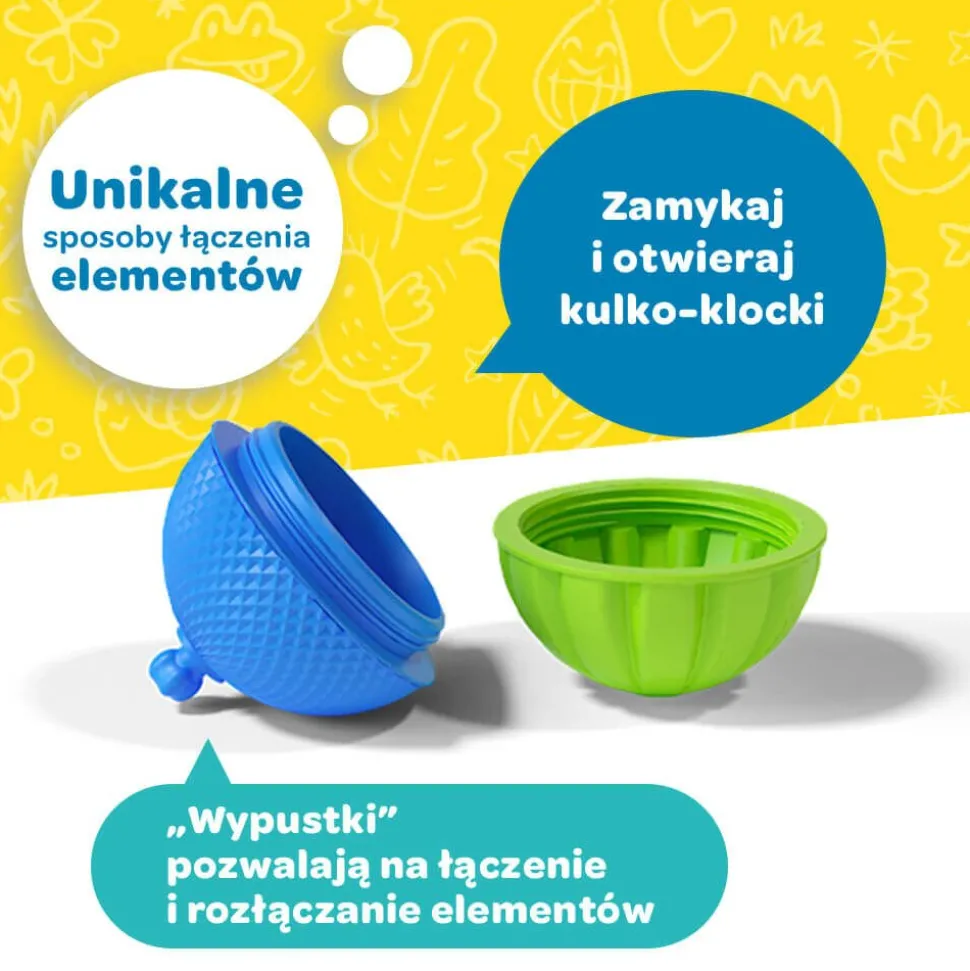 Zabawka Lalaboom, Zestaw kulko-klocków, 24 elementy