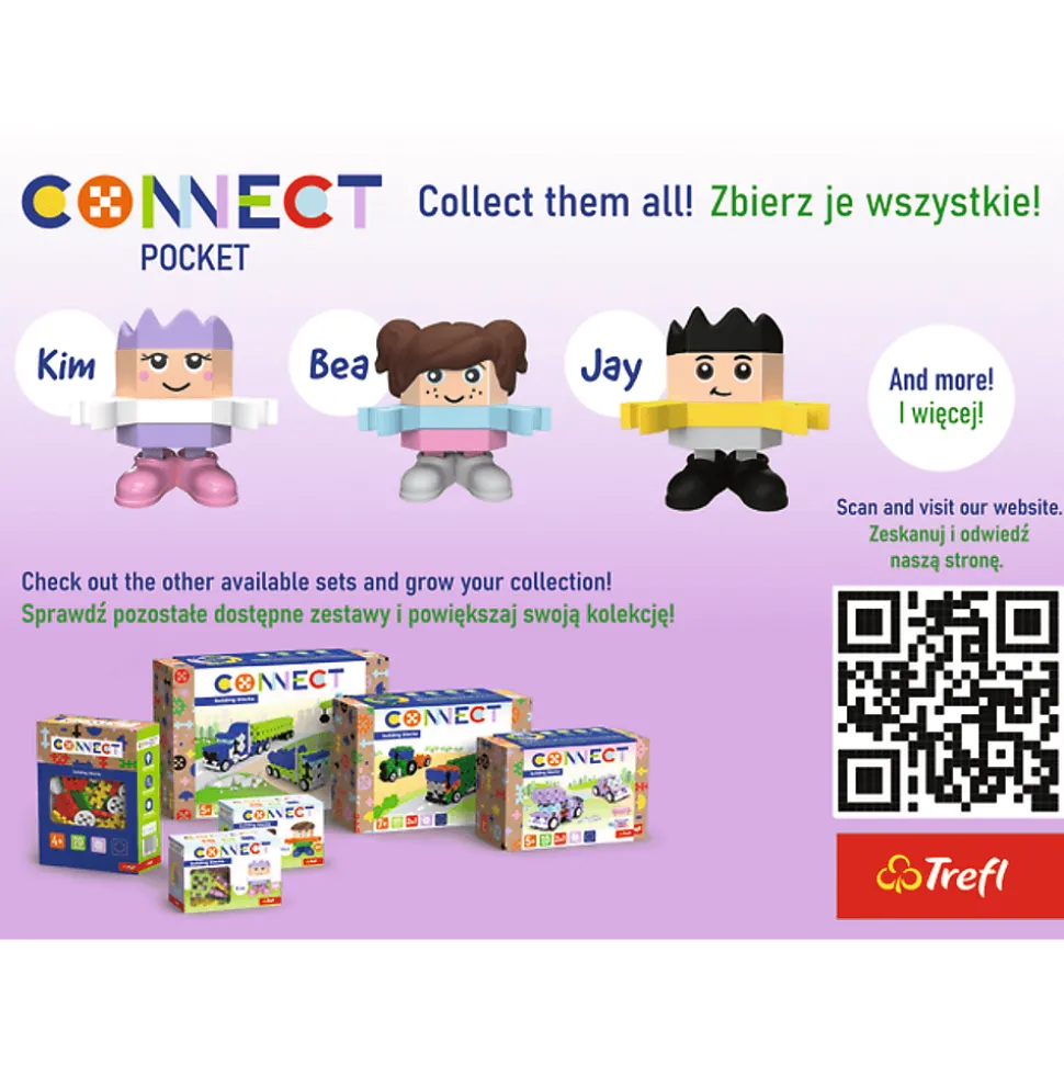 Zestaw klocków Connect Pocket Girl: Zoe