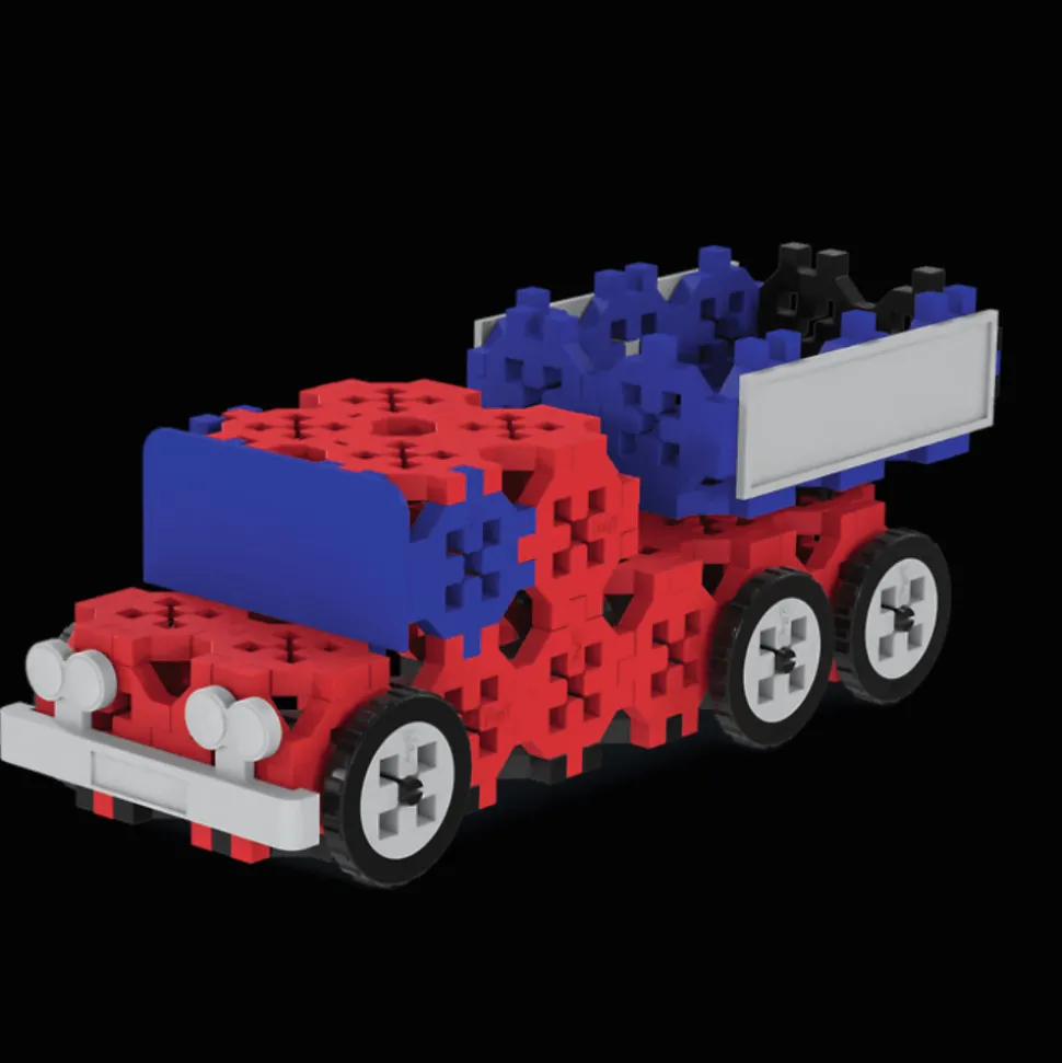 Zestaw klocków Connect 2w1: Autobus / Auto z naczepą