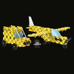 Zestaw klocków Connect 2w1: Awionetka / Jeep