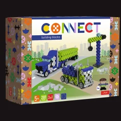 Zestaw klocków Connect 3w1: Ciężarówka / Plac budowy