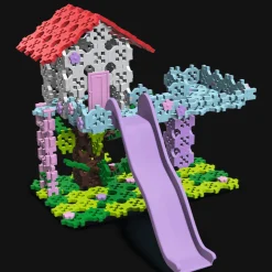 Zestaw klocków Connect 2w1: Domek na drzewie / Wiatrak