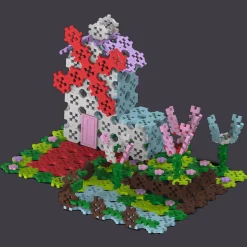 Zestaw klocków Connect 2w1: Domek na drzewie / Wiatrak