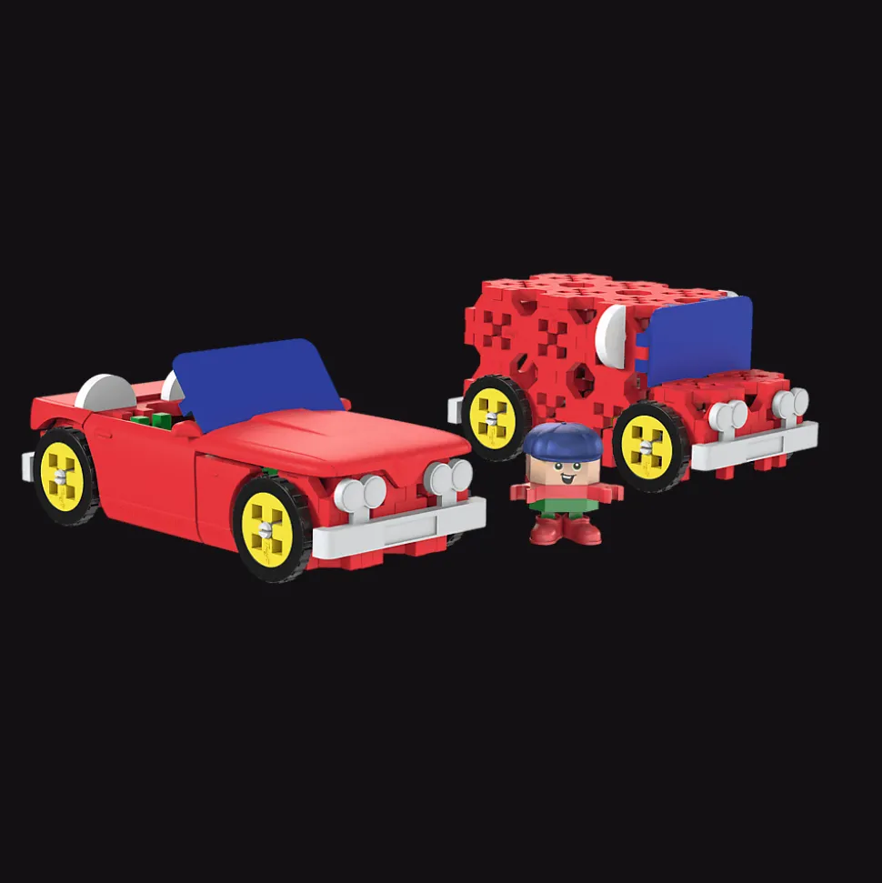 Zestaw klocków Connect 2w1: Kabriolet / Dostawczak