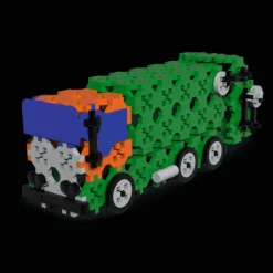 Zestaw klocków Connect 2w1: Śmieciarka / Traktor