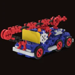 Zestaw klocków Connect 3w1: Pojazdy budowlane / SUV z przyczepą