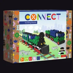 Zestaw klocków Connect 2w1: Pociąg / Ciężarówka z przyczepą