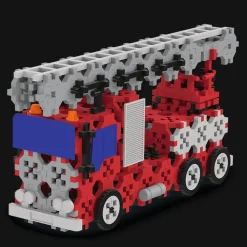 Zestaw klocków Connect 2w1: Straż Pożarna / Koparka gąsienicowa