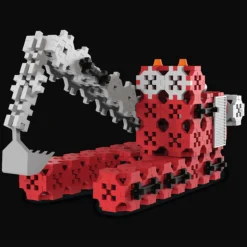 Zestaw klocków Connect 2w1: Straż Pożarna / Koparka gąsienicowa