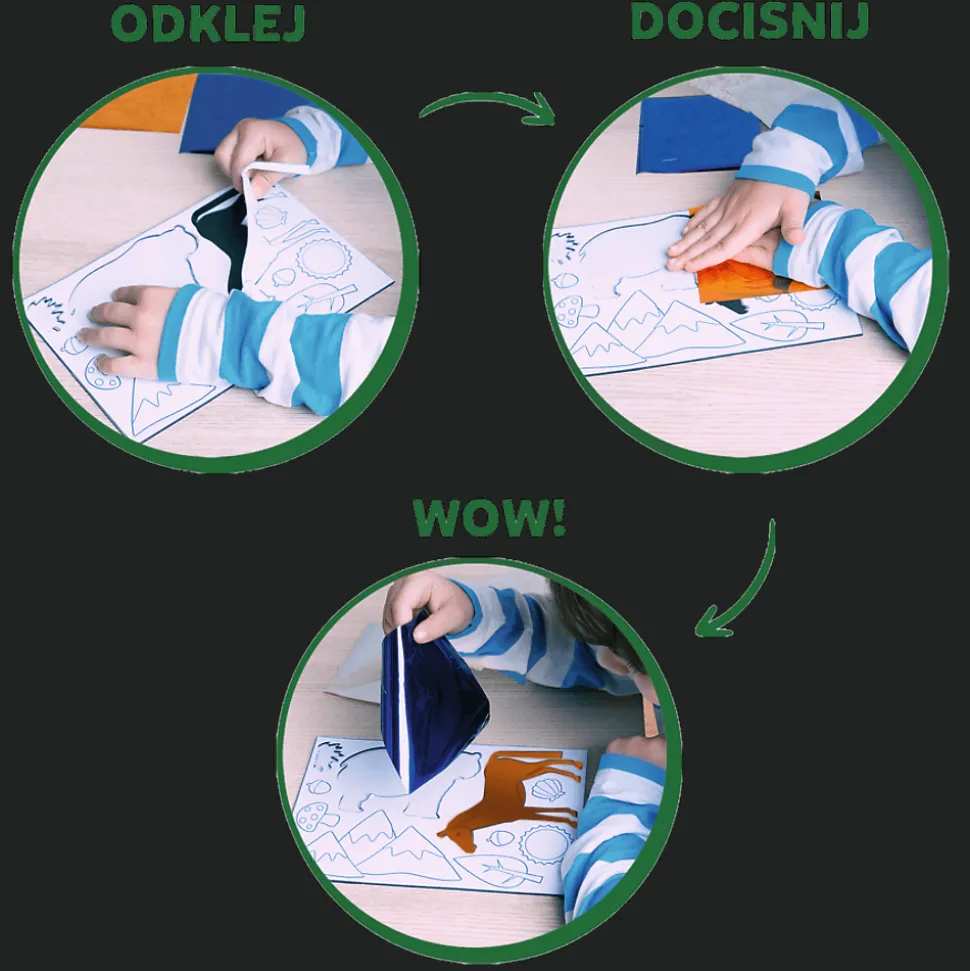 Zestaw kreatywny Skillmatics, Foil Fun, Świat Zwierząt