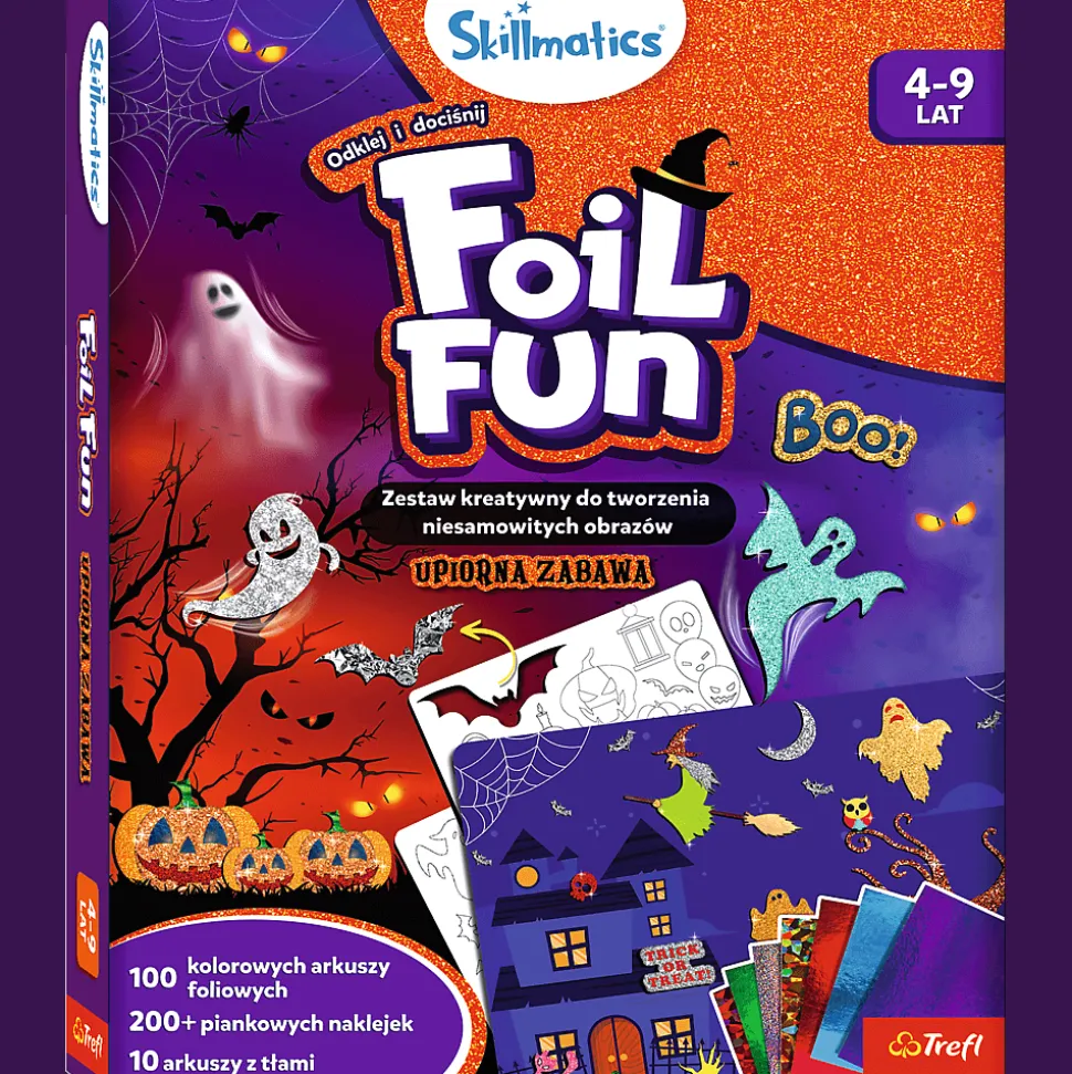 Zestaw kreatywny Skillmatics, Foil Fun, Upiorna Zabawa