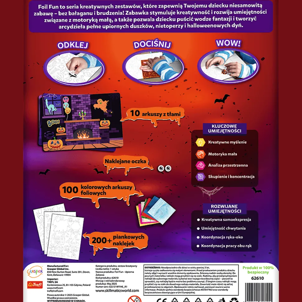 Zestaw kreatywny Skillmatics, Foil Fun, Upiorna Zabawa