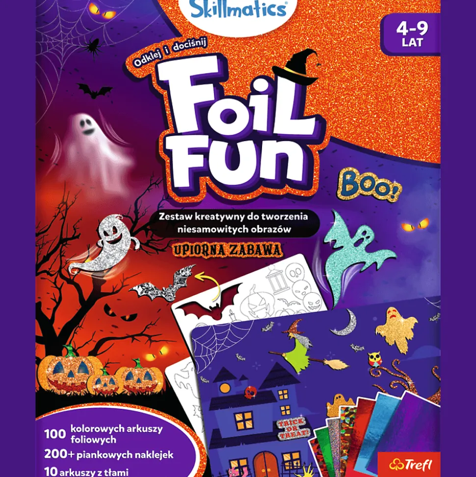 Zestaw kreatywny Skillmatics, Foil Fun, Upiorna Zabawa