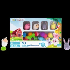 Zestaw prezentowy kulko-klocków - zwierzątka farma - 41 elementów