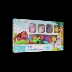 Zestaw prezentowy kulko-klocków - zwierzątka farma - 41 elementów